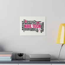 Load image into Gallery viewer, “Nail Tech” Canvas, Stretched, 0.75"